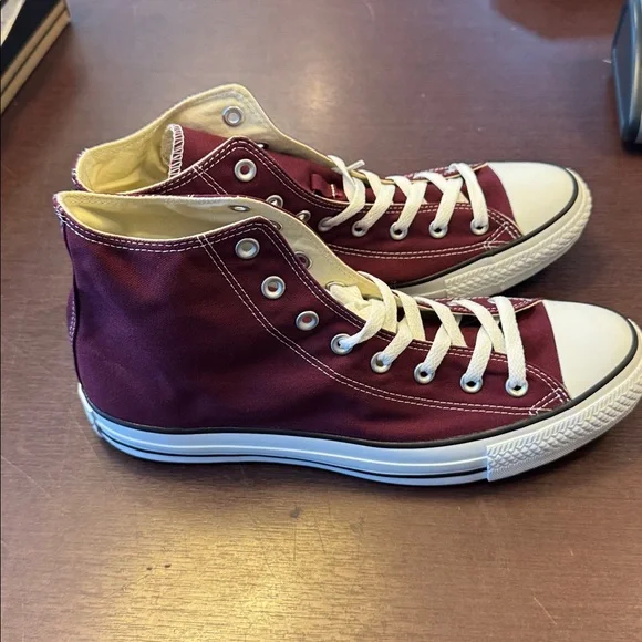 Converse Allstar High-Top Sneakers - Burgundy - Picture 4 of 6